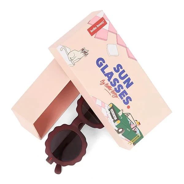 Okulary Hello Hossy Chamy Plum w pudełku producenta