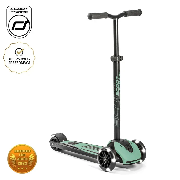 Hulajnoga Scoot and Ride Highwaykick 5 LED Forest widok boczny