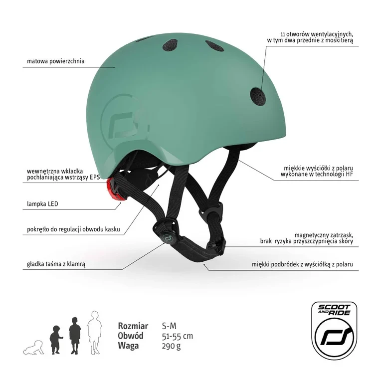 Kask Scoot and Ride Forest najważniejsze cechy produktu