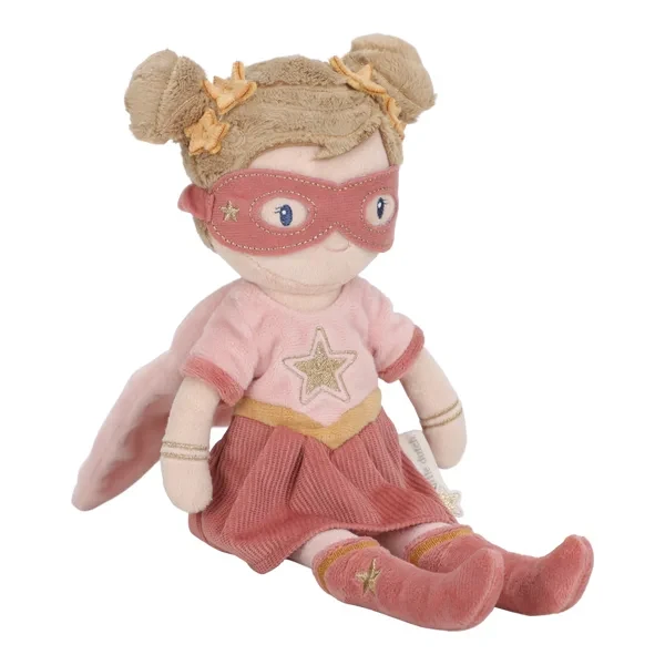 Pluszowa lalka Superhero Rosa Little Dutch siedząca przytulanka dla dziecka 12m+