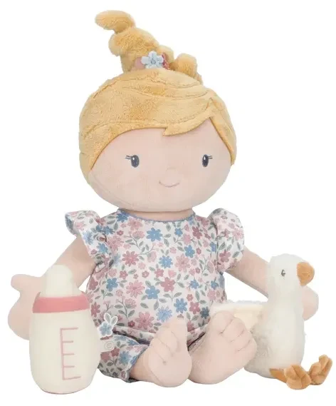 Lalka Julia Little Dutch 40 cm miękka przytulanka z gąską i butelką