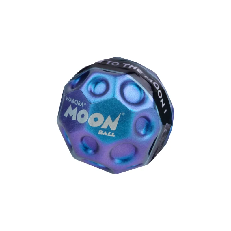 Niebieska metaliczna piłka Moon Ball Waboba