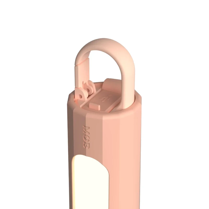 Zbliżenie na Latarka dziecięca Glowy Różowa MOB 3+ silikonowa USB-C