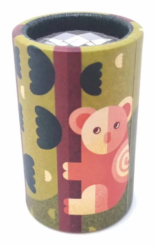 Mini kalejdoskop SVOORA zielony z pandą dla dzieci 3+ widok produktu z przodu