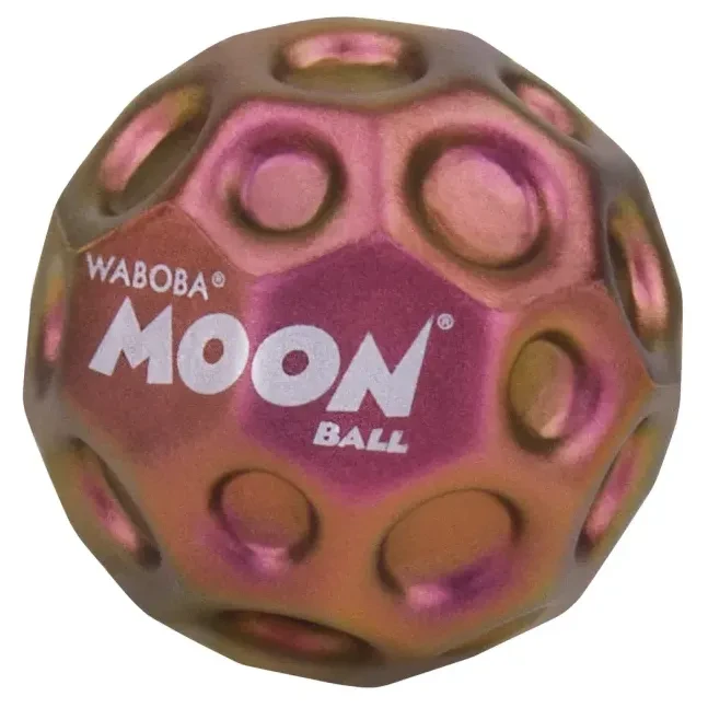 Czerwona Piłeczka Metallic Moon Ball Waboba 5+ | Piłka odbijająca się do 30 m | PolkaBubu