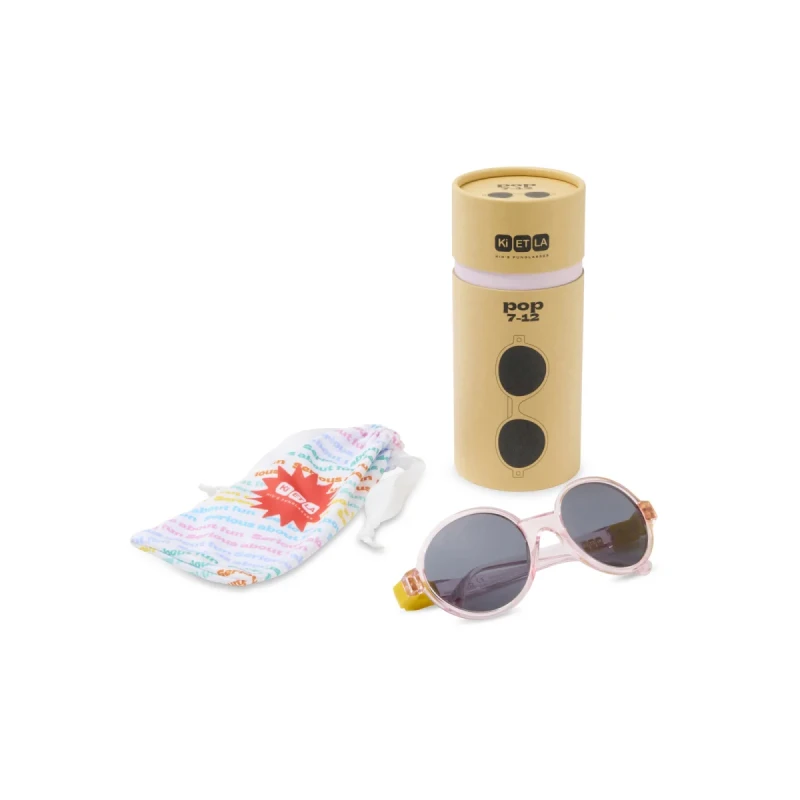 Okulary przeciwsłoneczne Ki ET LA Pop Nude Yellow Sun 4–12 lat UV400 polaryzacja