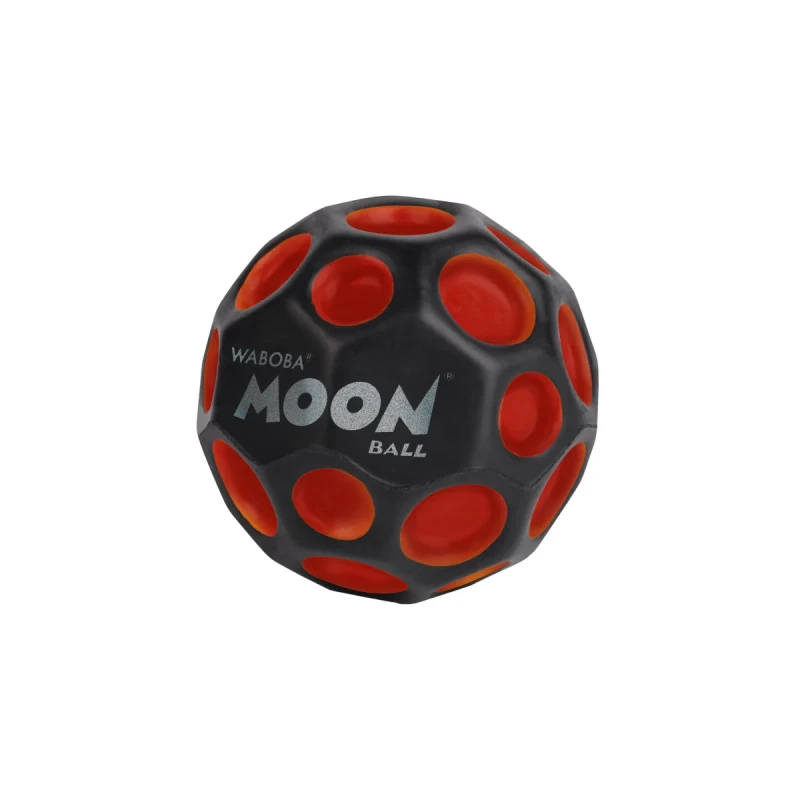 Piłeczka Waboba UV Moon Ball czerwono-czarna piłka reagująca na promienie UV