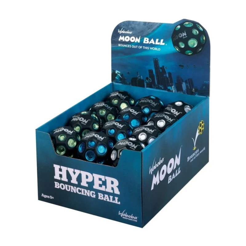 Ekspozytor z piłeczkami Dark Side of Moon Ball Waboba