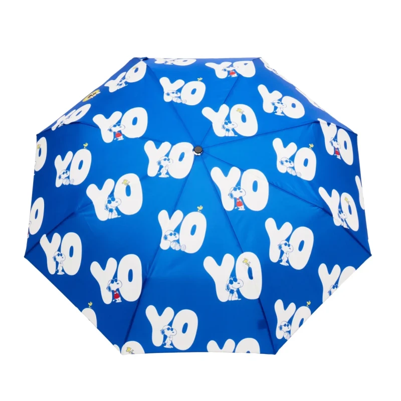 niebieska parasolka Original Duckhead Peanuts Yo CC094 rozłożona wzór Snoopy