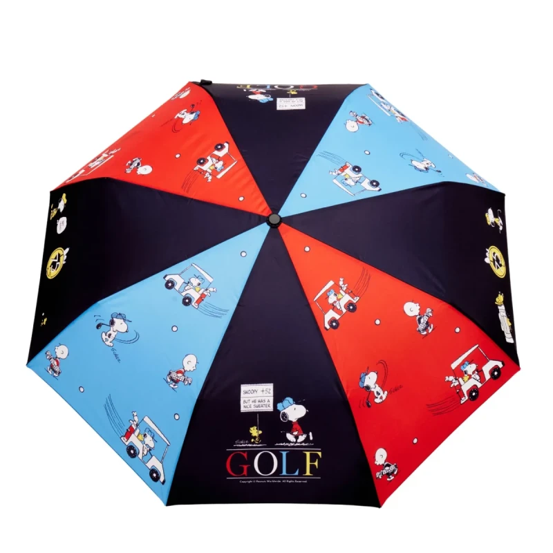 parasolka Original Duckhead Peanuts Golf CC095 rozłożona wzór Snoopy golf