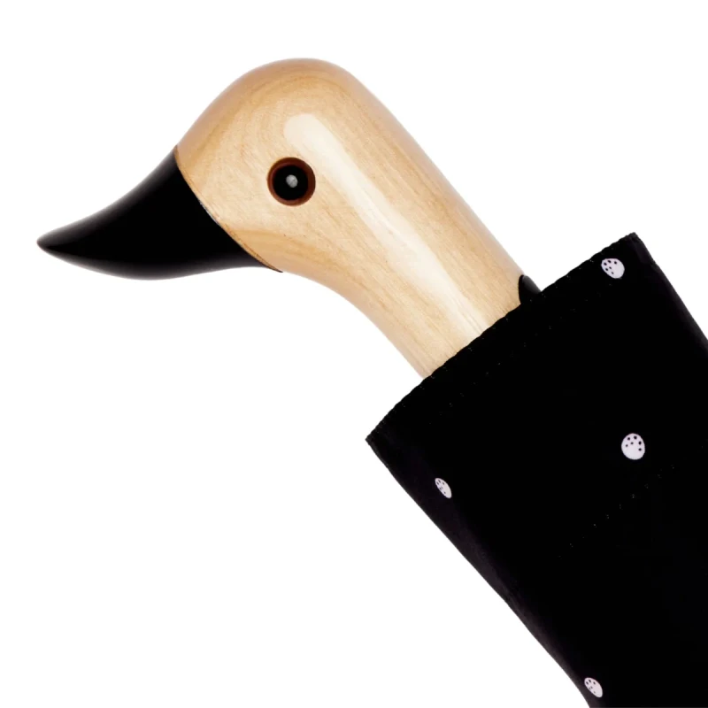 drewniana rączka parasolki Original Duckhead w kształcie kaczego dzioba czarna