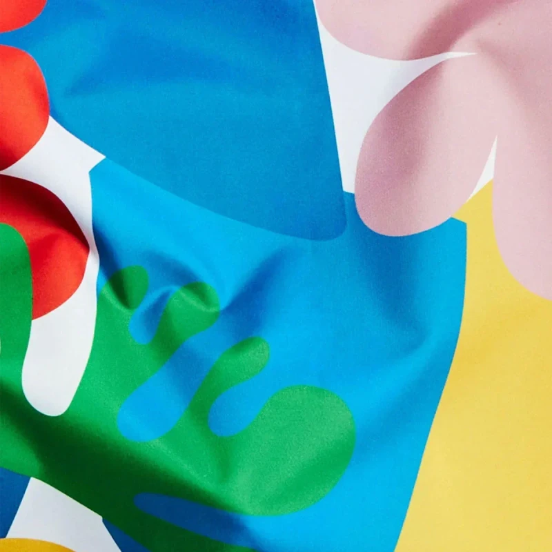 zbliżenie materiału torby Original Duckhead Matisse kolorowy nadruk