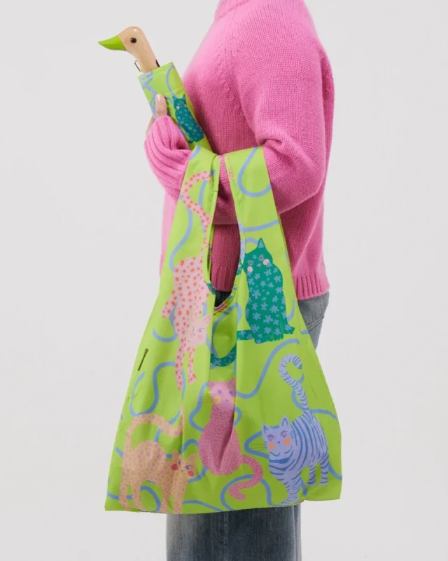 torba Original Duckhead Lime Arty Cats RB076 na ramieniu