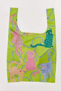Torba upcyklingowa ODH Lime Arty Cats Original Duckhead RB076
