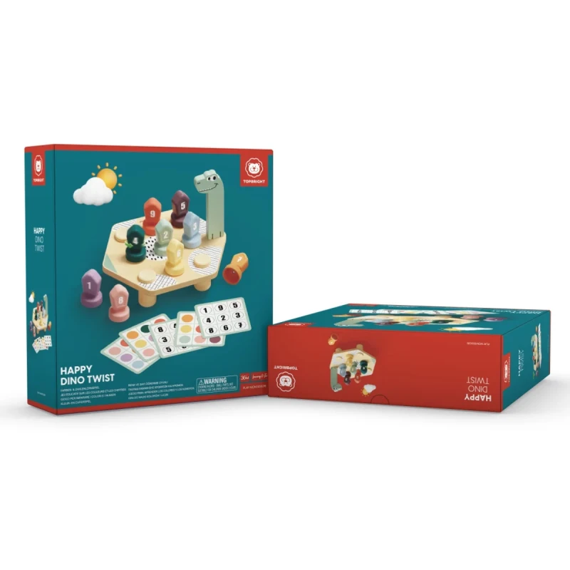 opakowanie zabawki edukacyjnej happy dino twist topbright