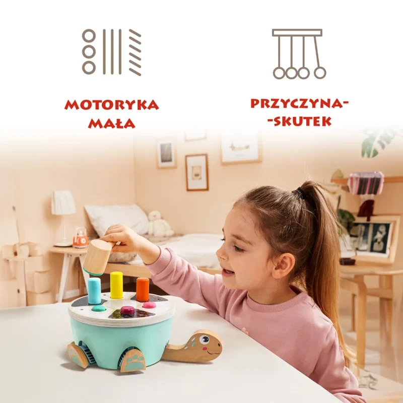 kolorowa wbijanka dla dzieci nauka kolorów topbright