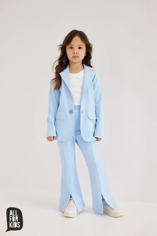 biała bluzka dziecięca all for kids krótki rękaw stylizacja elegancka