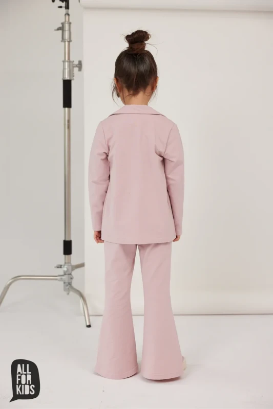 elegancka marynarka dziecięca różowa all for kids