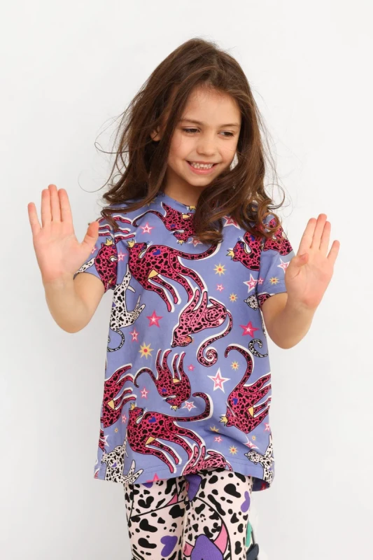dziecięcy t-shirt premium hey popinjay cats cloud z krótkim rękawem