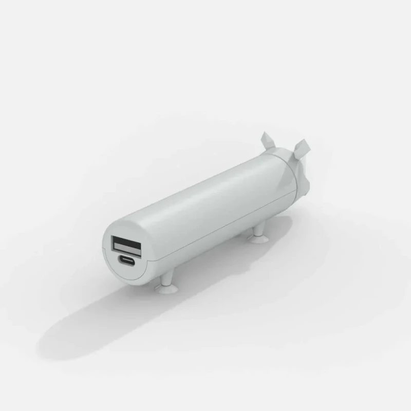 powerbank 4800 mah usb c usb a mob nosorożec tył