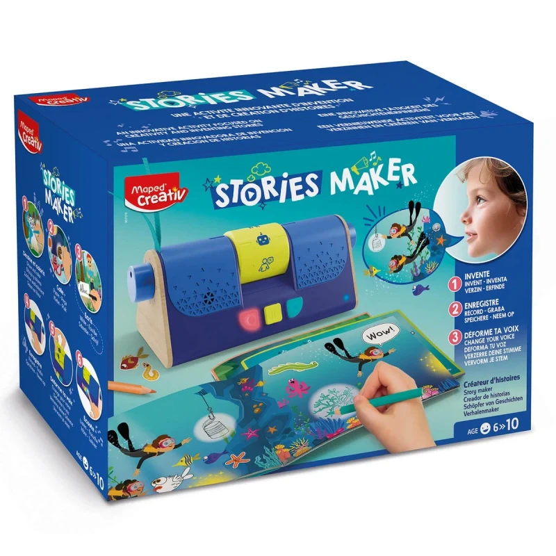 bajkomat dla dzieci Maped Creativ Stories Maker magnetofon