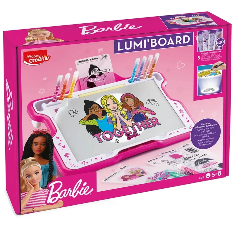 podświetlana tablica do rysowania Barbie Maped Creativ Lumi Board