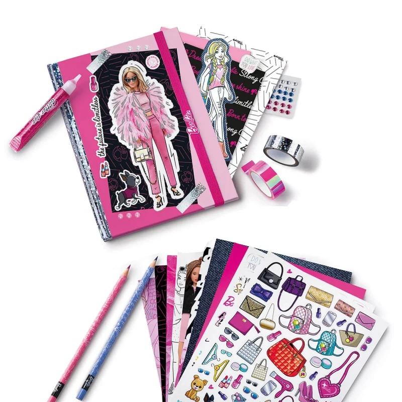 zestaw kreatywny dla dziewczynki 7 lat barbie scrapbook