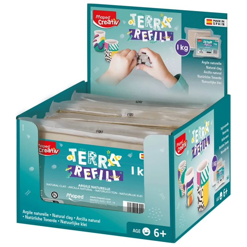 zapas gliny do koła garncarskiego dzieci Maped Terra refill