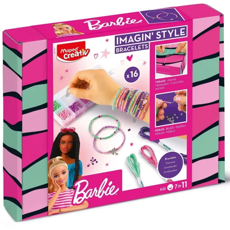 zestaw do robienia bransoletek Barbie Maped Creativ pudełko