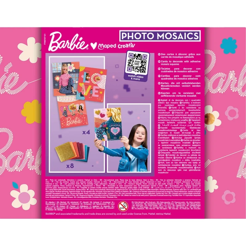 gotowe mozaiki Barbie prace plastyczne dla dzieci