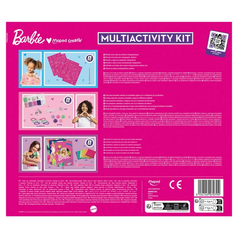 zestaw DIY dla dziewczynki 5 lat Barbie kreatywny