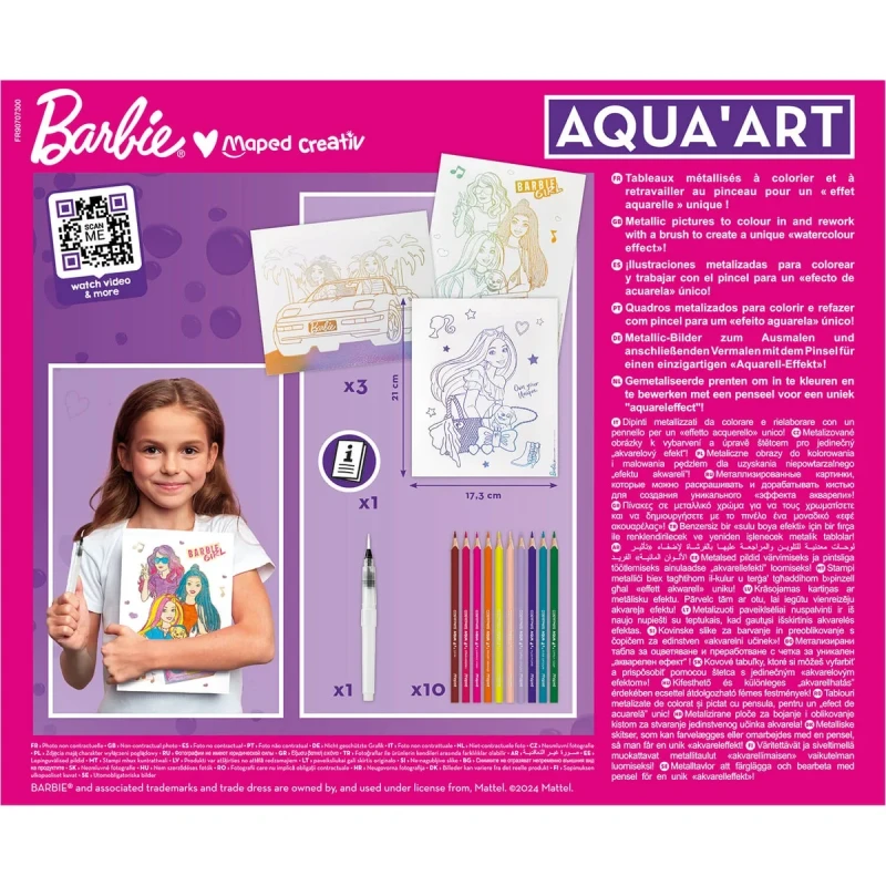 Aqua Art Barbie gotowe prace dzieci