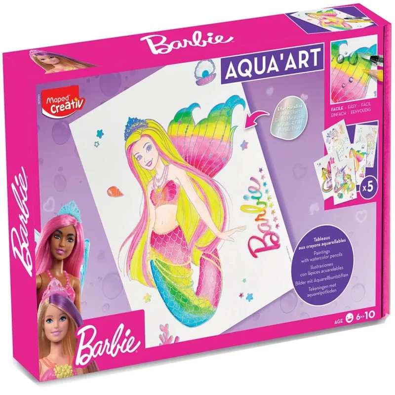 Aqua Art Barbie Dreamtopia zestaw Maped Creativ