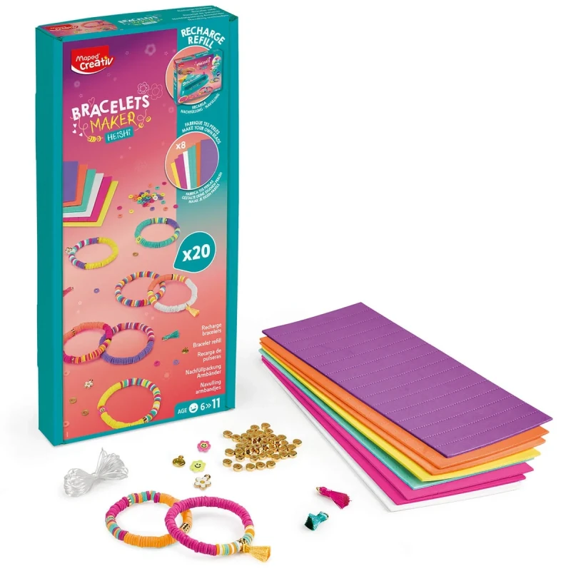 refill bracelet maker dzieci koraliki EVA zestaw