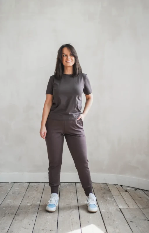 t shirt damski choco tuss classic stylizacja casual