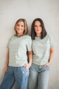 T-Shirt damski Classic Paski Mięta TUSS