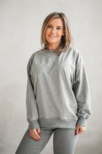 Bluza damska Over Szary Melanż TUSS