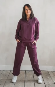 Spodnie damskie Loose Bordo TUSS