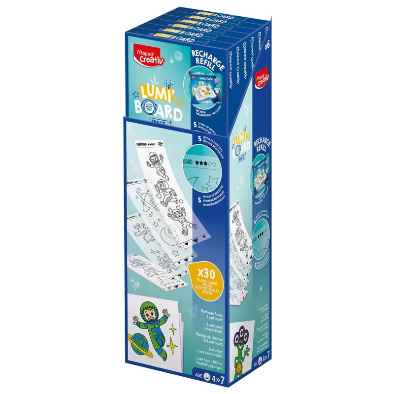 Zestaw refill Lumi Board space rysunki dzieci