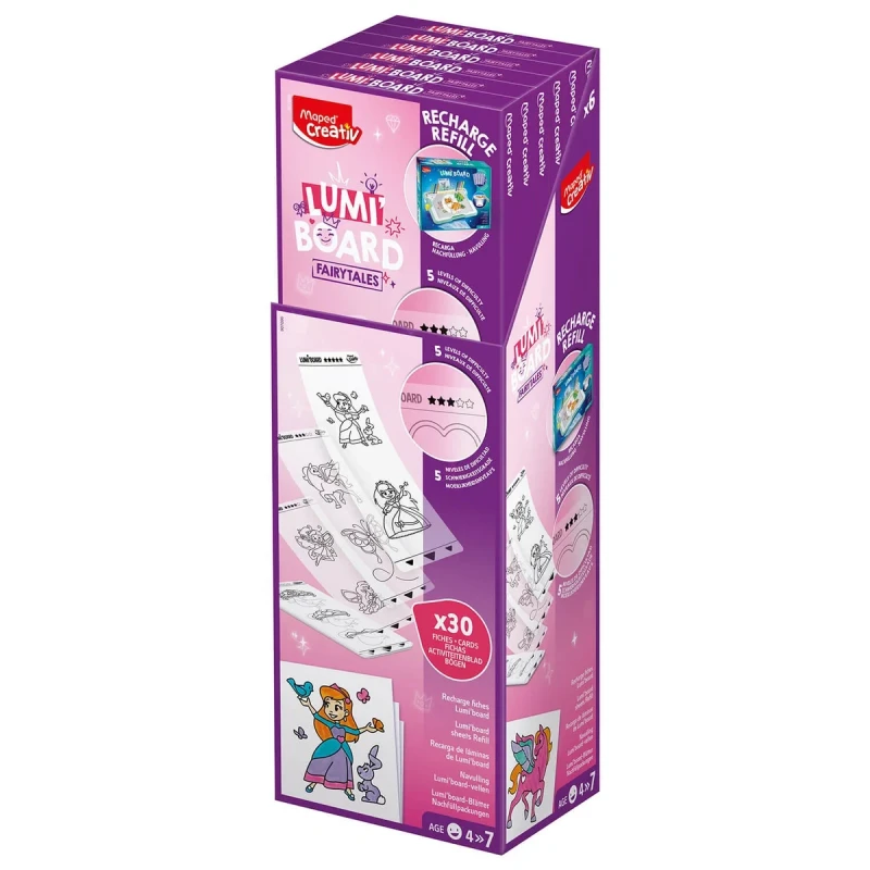 Zestaw refill Lumi Board fairytales rysunki dzieci