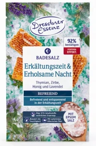 Sól do kąpieli z solą EPSOM 60g CZAS PRZEZIĘBIENIA I SPOKOJNY SEN DRESDNER ESSENZ