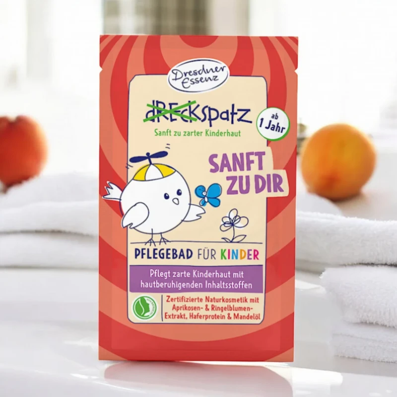 naturalna kąpiel dla dzieci wrażliwa skóra morela nagietek