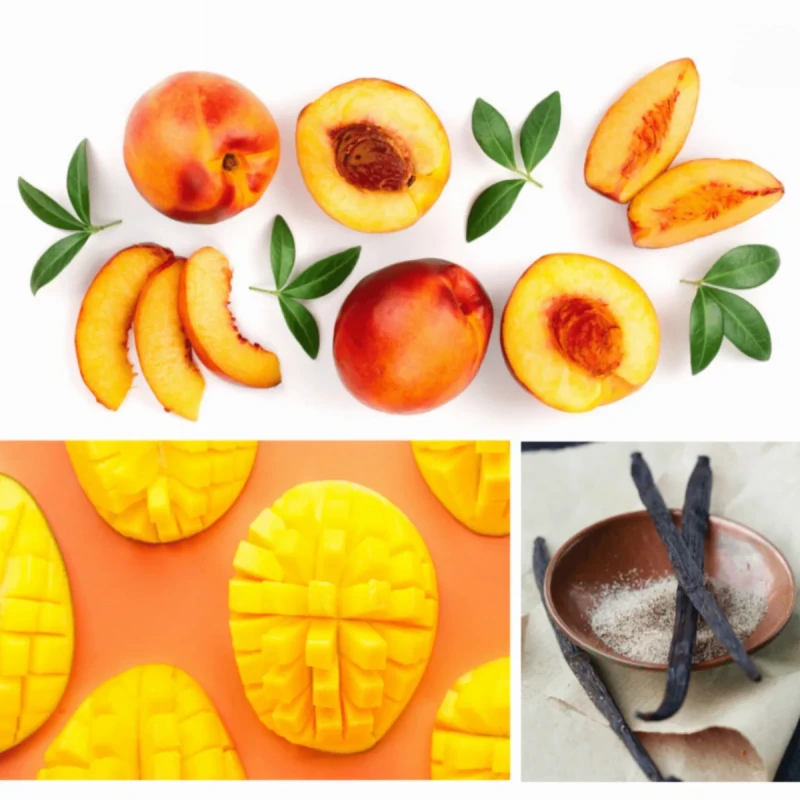 owocowy płyn do kąpieli mango brzoskwinia wanilia