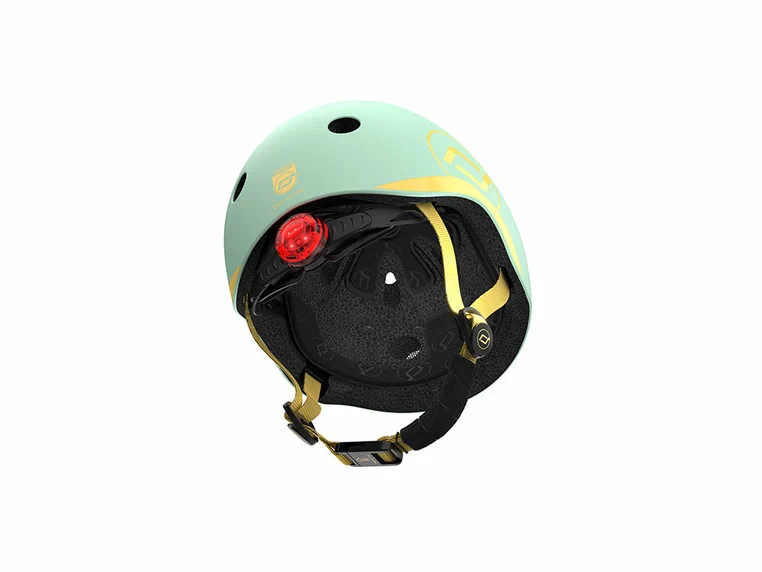 zielony kask dziecięcy premium Scoot and Ride