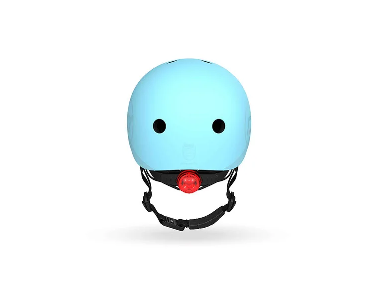 Kask Scoot & Ride S-M Blueberry 3+ | Lekki kask dziecięcy LED