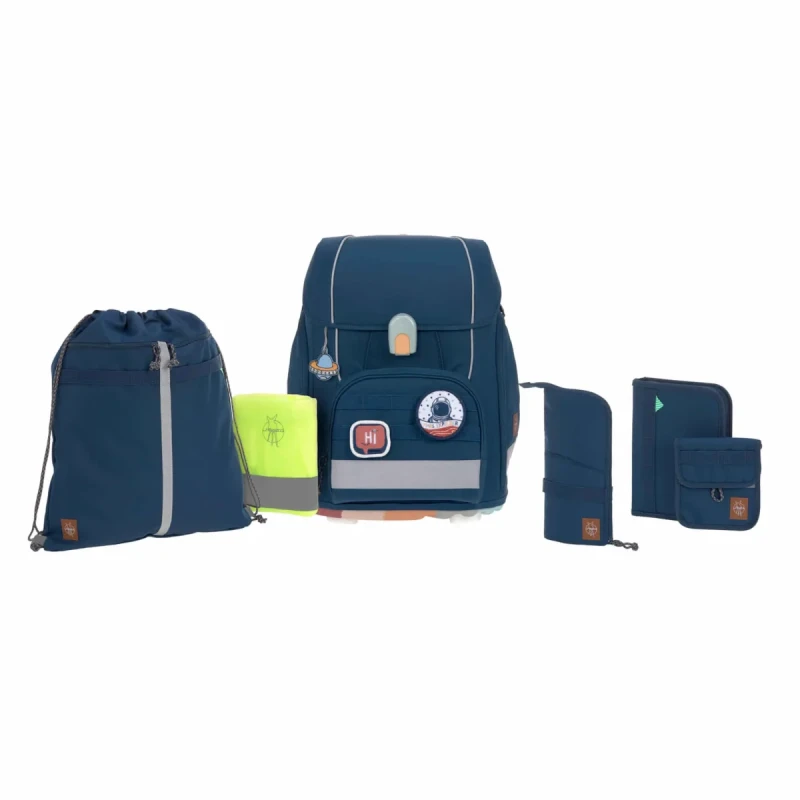 zestaw szkolny Lassig Boxy Unique navy komplet