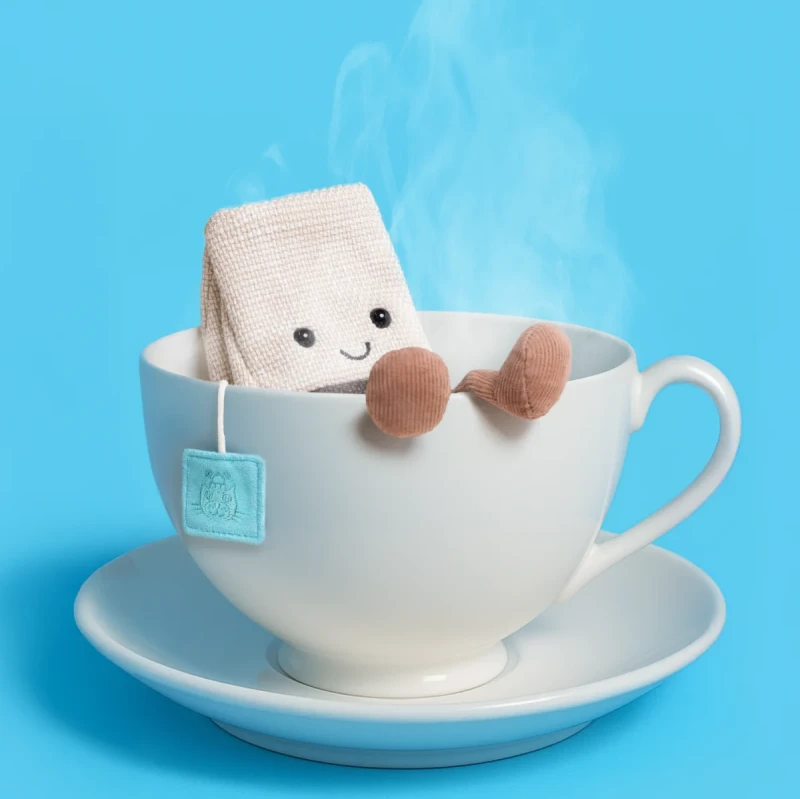 oryginalny prezent pluszak Jellycat herbatka Steepy