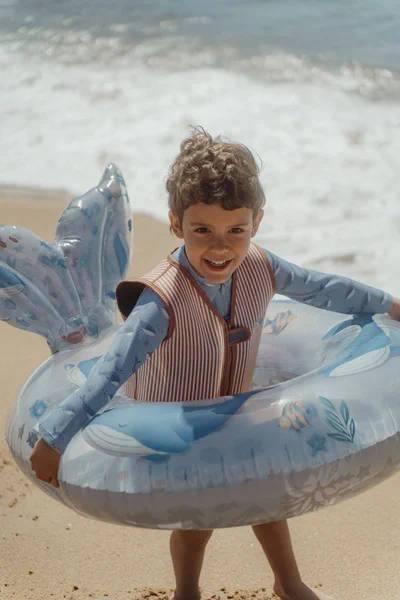 dmuchane koło dla dzieci ocean world little dutch niebieskie