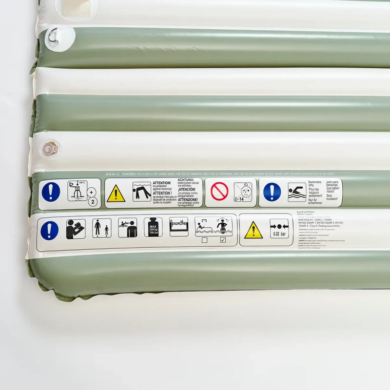 detal dmuchanej platformy PVC