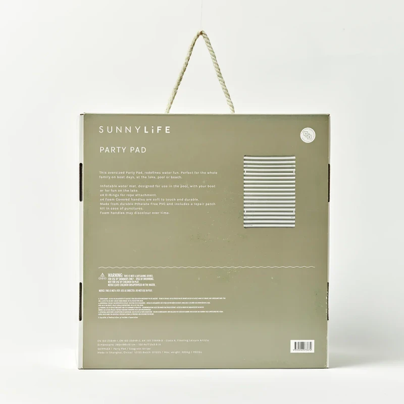 Dmuchana platforma wodna SunnyLife Party Pad Seagrass 14+